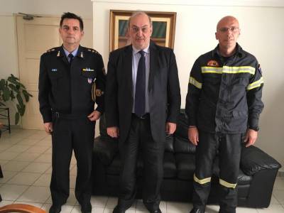 Στον Κατσίβελα οι διοικητές της Πυροσβεστικής Καλαμάτας και Γαργαλιάνων