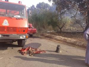 Βρήκαν καμπάνα μετά τη φωτιά στην Ασπροπουλιά