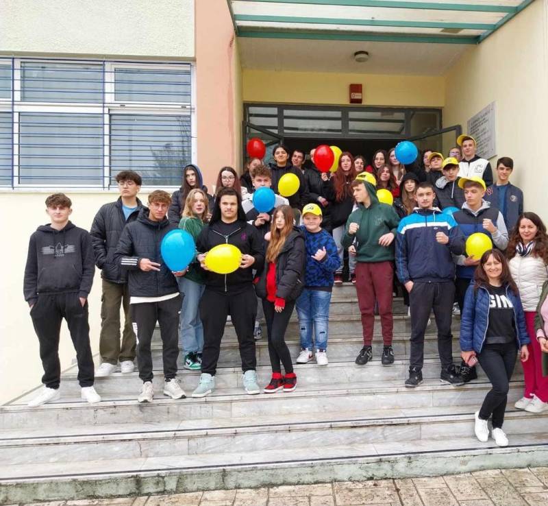 Μαθητές από τη Ρουμανία στο 1ο Γυμνάσιο Καλαμάτας