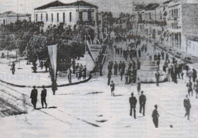 Οδός Σιδηροδρομικού Σταθμού στο μεσοπόλεμο