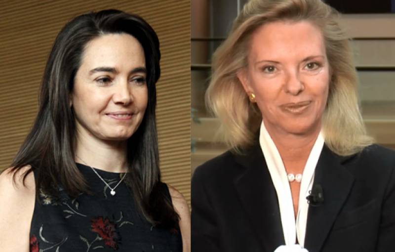 H Γεωργία Σαμαρά και η Ελίζα Βόζεμπεργκ σε πίτα της ΝΔ στην Καλαμάτα