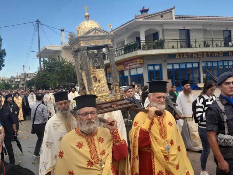 Υποδοχή της εικόνας της Παναγίας την Τετάρτη στη Μεσσήνη