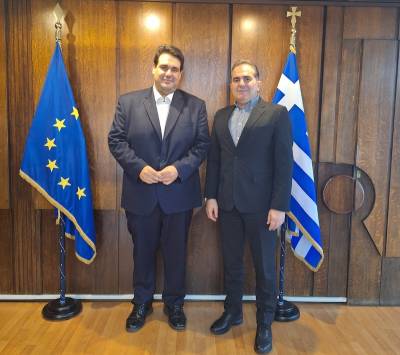 ΔΕΥΑ και τέλος ταφής απορριμμάτων στη συνάντηση Βασιλόπουλου με Λιβάνιο