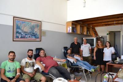 Εδωσαν αίμα οι κυνηγοί της Κυπαρισσίας