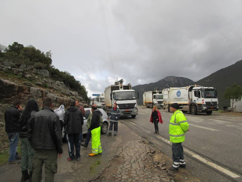 Αθωώθηκαν για την παρεμπόδιση απορριμματοφόρων στη Μαραθόλακκα