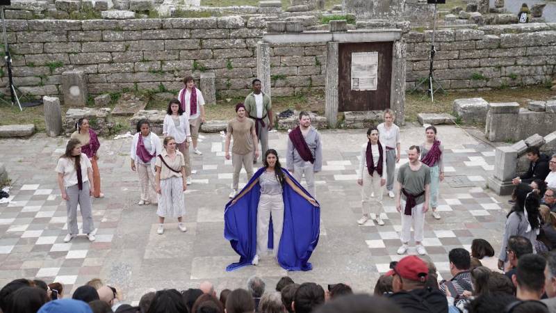 «Ικέτιδες» του Αισχύλου χθες στην Αρχαία Μεσσήνη