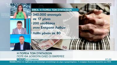 ΕΦΚΑ: Η πορεία των συντάξεων (βίντεο)