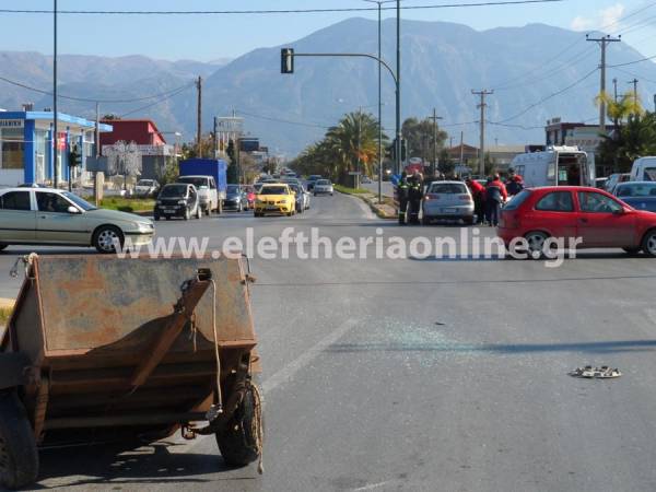 Τρέιλερ αποκολλήθηκε από αυτοκίνητο και τραυμάτισε μία γυναίκα στη Νέα Είσοδο Καλαμάτας