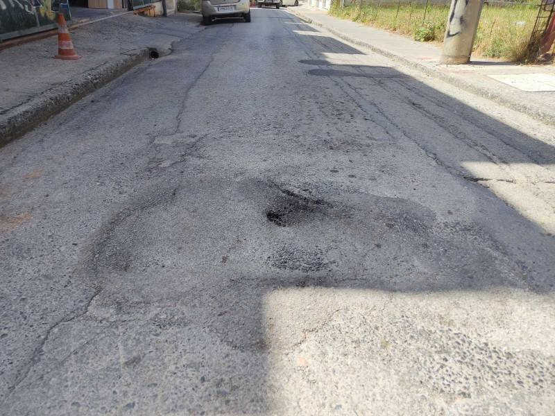 Επικίνδυνη τρύπα στην Αριστοδήμου