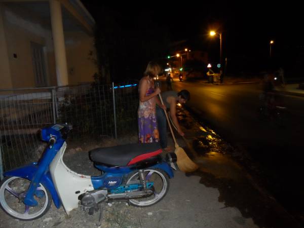 Ενας άντρας τραυματίστηκε σε τροχαίο στην οδό Λακωνικής