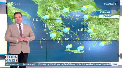 Καιρός: Έρχονται ισχυρές βροχές - Πέφτει η θερμοκρασία (Βίντεο)