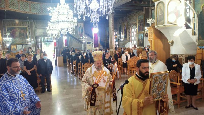 Ο Μητροπολίτης Μεσσηνίας στον ναό Αγίου Δημητρίου