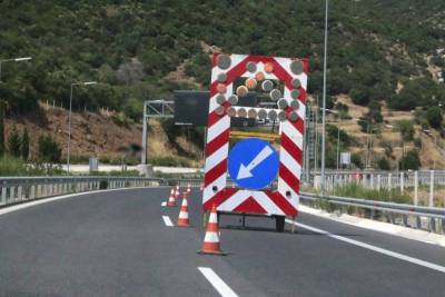 Κυκλοφοριακές ρυθμίσεις σε τμήμα του αυτοκινητόδρομου