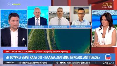 Αποστολάκης: Η Τουρκία ξέρει πολύ καλά ότι η Ελλάδα δεν είναι εύκολος αντίπαλος (Βίντεο)