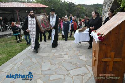 Ο Εσπερινός του Αγίου Ιωάννη Θεολόγου στο Γαρδίκι (φωτογραφίες)