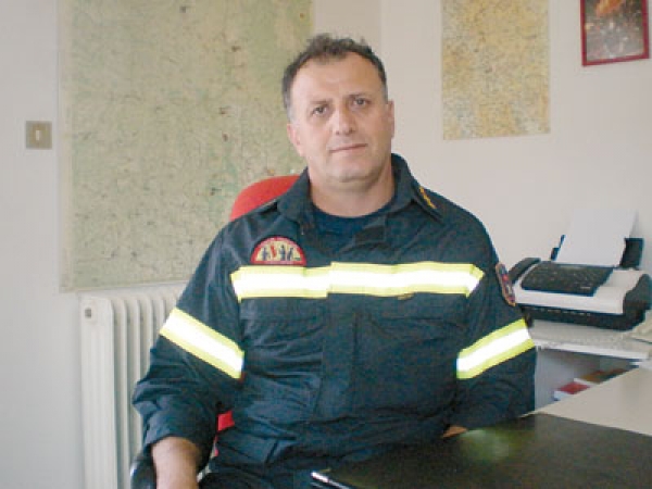 Ο Β. Καπέλιος διοικητής Πυροσβεστικής Καλαμάτας