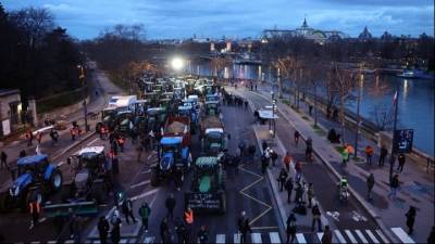 Νέα διαδήλωση αγροτών στο Παρίσι κατά της συμφωνίας ΕΕ - Mercosur (βίντεο)