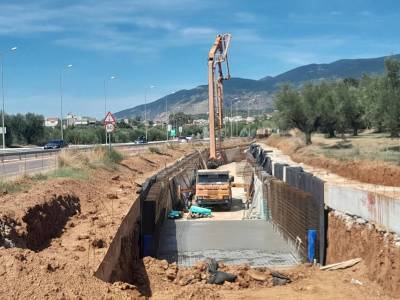 Επανεκκίνησε το αντιπλημμυρικό έργο στα Γιαννιτσάνικα