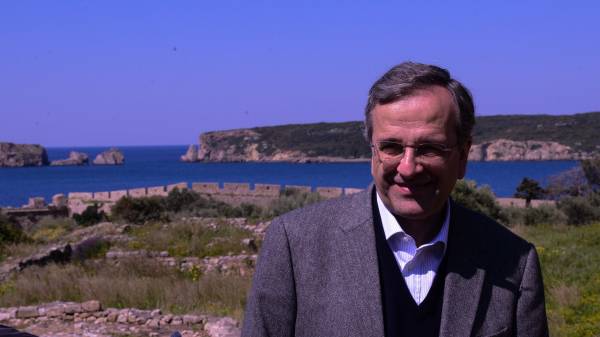 Σαμαράς από την Πύλο: "Πρέπει η συμφωνία να κλείσει τώρα" (φωτογραφίες)