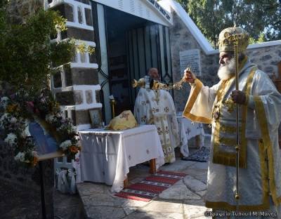 Ο μητροπολίτης Μάνης στην Αγία Παρασκευή Καρδαμύλης