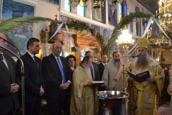 Στο ναό του Ευαγγελισμού ο αγιασμός των υδάτων στην Κυπαρισσία (φωτογραφίες)