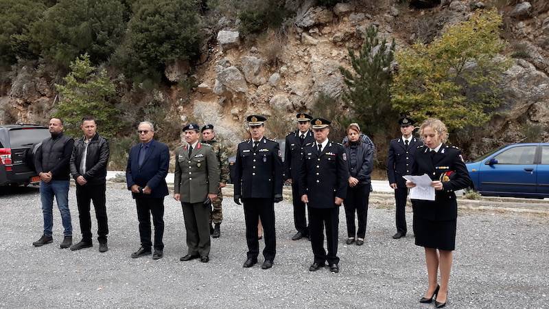 Τίμησαν τους πεσόντες πυροσβέστες στο 17ο χιλιόμετρο της ε.ο. Καλαμάτας - Σπάρτης