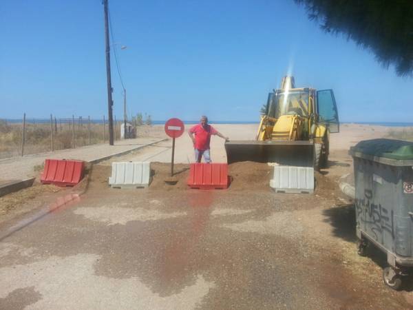 Αντιδράσεις στην Ελαία για κλείσιμο δρόμων προς παραλία