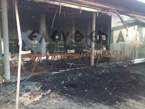 Πυρκαγιά στο τουριστικό περίπτερο Κυπαρισσίας