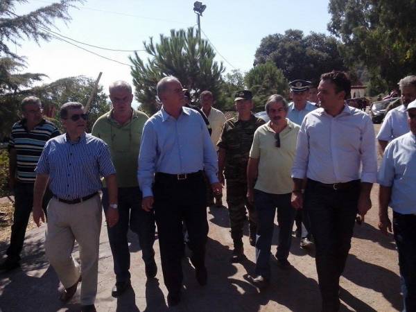 Λαμπρόπουλος: "Θα δοθούν αποζημιώσεις στους πυρόπληκτους"