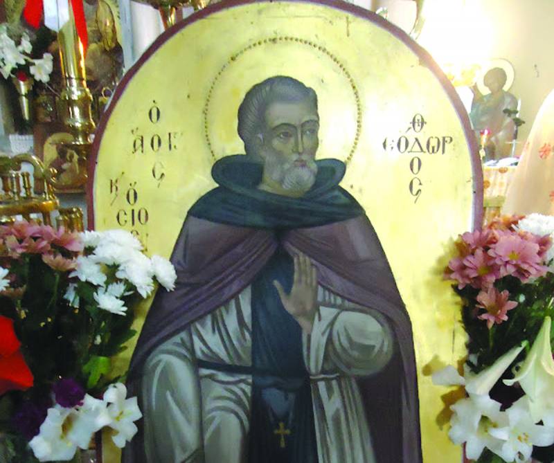 Τον Οσιο Θεόδωρο γιορτάζει η γενέτειρά του Κορώνη