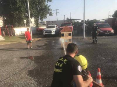 Επίσκεψη των ΚΔΑΠ της Κ.Ε. Φάρις στην Ομάδα Αντιμετώπισης Καταστροφών