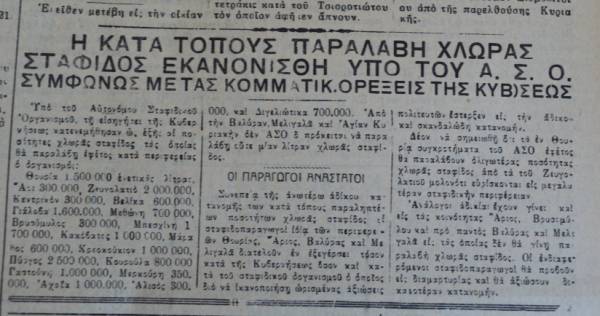 Το σταφιδικό κίνημα και ο Τάσης Κουλαμπάς (μέρος 155ο)