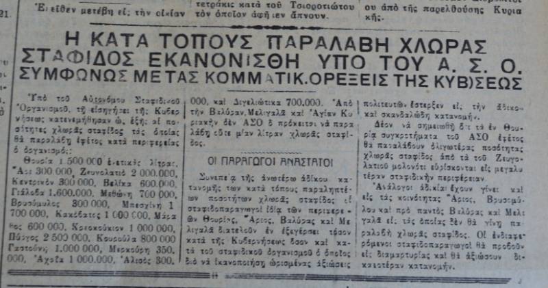 Το σταφιδικό κίνημα και ο Τάσης Κουλαμπάς (μέρος 155ο)