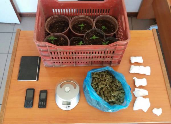 Ζευγάρι συνελήφθη με μισό κιλό χασίς και 7 δενδρύλλια στο ΡΙζόμυλο