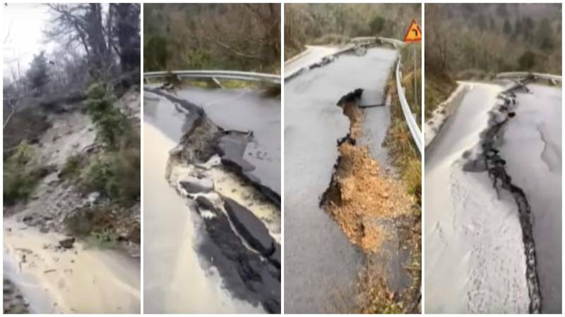 Καθιζήσεις και σοβαρά προβλήματα από τις βροχοπτώσεις στον Ταΰγετο: Έκλεισε η συνδετήρια οδός Νέδουσας - Αλαγονίας
