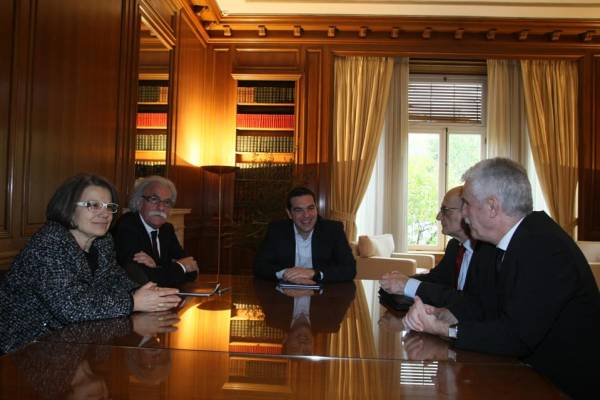 Με ανώτατους δικαστικούς συναντήθηκε ο Τσίπρας