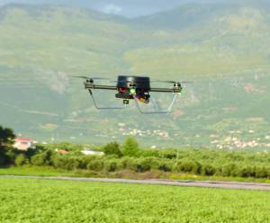 Παρακολούθηση καλλιέργειας καρπουζιού με ελικόπτερο