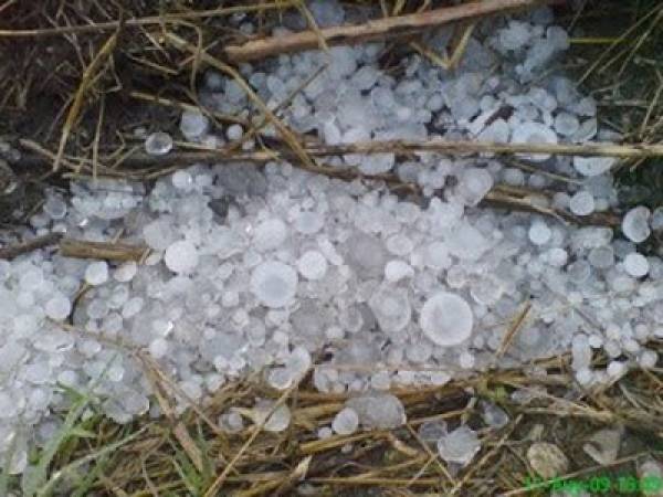 Ισχυρή χαλαζόπτωση στην Ελαία Τριφυλίας