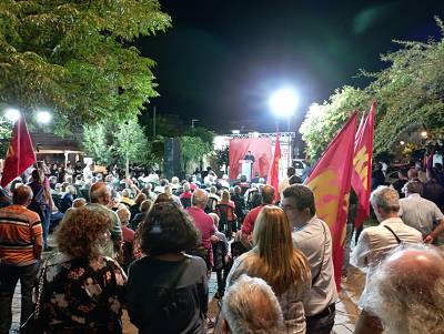 Ομιλία Γκιώνη στην Καλαμάτα: Κάλεσμα για μεγαλύτερη άνοδο του ΚΚΕ