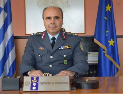 Ευχαριστήριο μήνυμα του αντιστράτηγου ε.α. Κων. Στεφανόπουλου, επίτιμου Γενικού Περιφερειακού Αστυνομικού Διευθυντή Πελοποννήσου