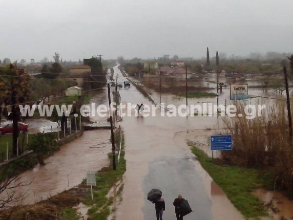 Πλημμύρισε η Ανω Μεσσηνία (φωτογραφίες)