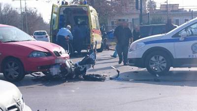 Καλαμάτα: Τροχαίο με τραυματισμό στη συμβολή Αρτέμιδος και Νέας Εισόδου