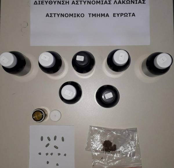 Λακωνία: Σύλληψη 61χρονου με μεθαδόνη, χασίς και χάπια στο Βλαχιώτη