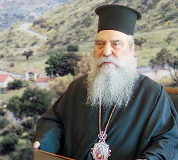 Ο μητροπολίτης Σπάρτης και Μονεμβασίας Ευστάθιος στη Μονή Βουλκάνου