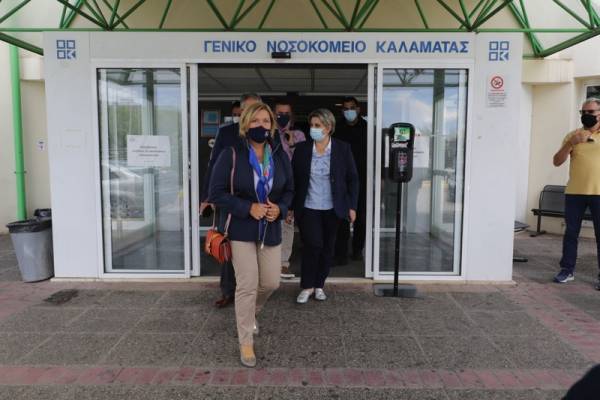 Νοσοκομείο Καλαμάτας: Αδυναμίες και ελλείψεις διαπίστωσε η Μίνα Γκάγκα (βίντεο)