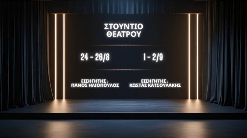 «Συν Ενα – Μιχάλης Τούμπουρος»: Διοργάνωση θεατρικών σεμιναρίων