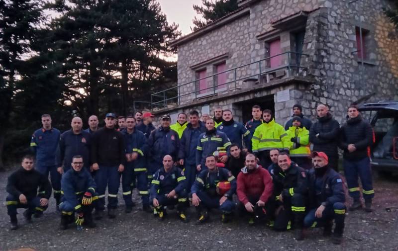 Διάσωση Γάλλου πεζοπόρου στην κορυφή του χιονισμένου Ταϋγέτου (φωτό)