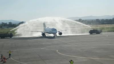 Εφτασε Καλαμάτα η πρώτη πτήση της Lufthansa (βίντεο)