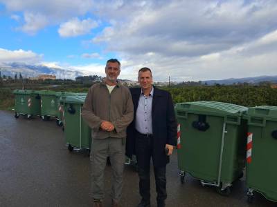 Σπάρτη: 325 νέοι κάδοι απορριμμάτων για ενίσχυση της καθαριότητας στην πόλη