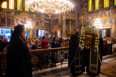 Στην Ακολουθία του Νιπτήρος στους Ταξιάρχες ο Μητροπολίτης Μεσσηνίας